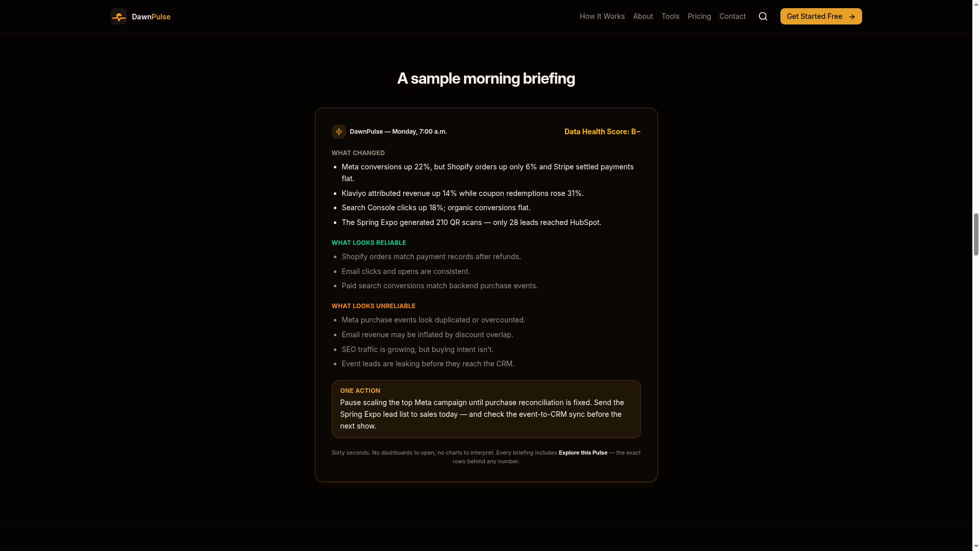 DawnPulse — product detail 1