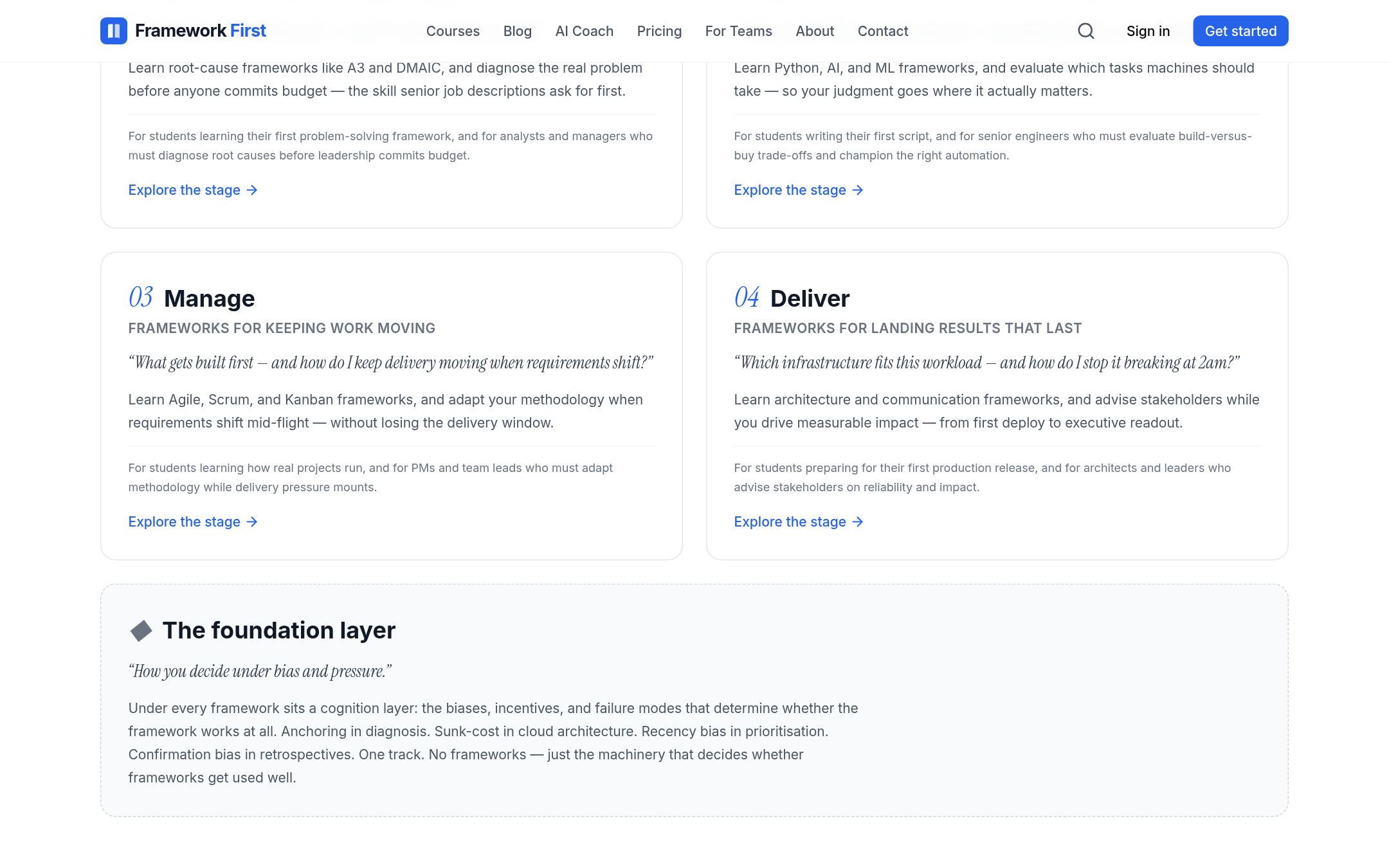 Framework First — product detail 1